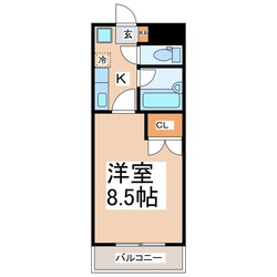 メイン新熊大北の物件間取画像